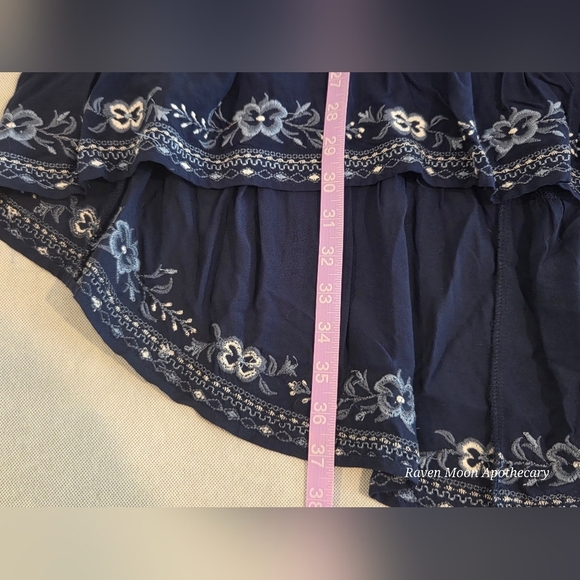 Time and Tru Dark Blue Maxi Skirt with Embroidery - Picture 7 of 7